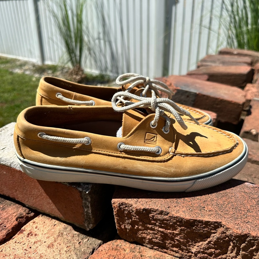 Sperry Light Brown Leather Loafers